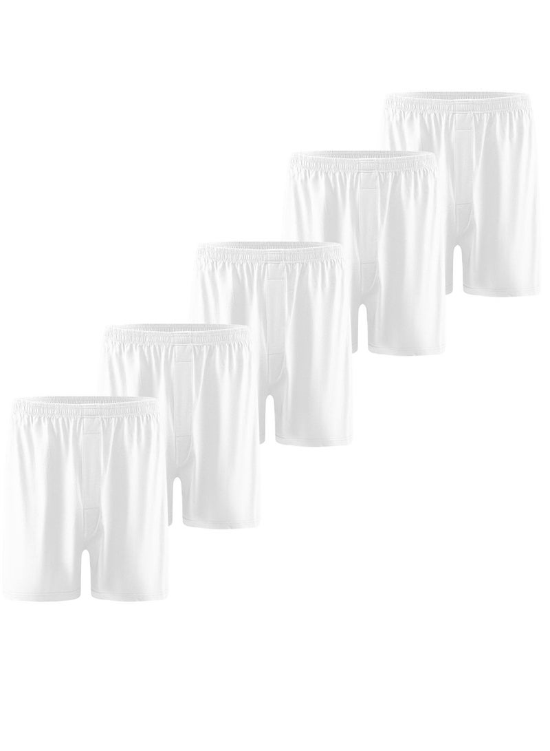 infino مسترز كوتون سباندكس بوكسر شورتس مع زر مخفي - مريح وفضفاض للرياضة والمنزل - Image 1